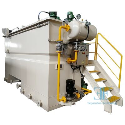Low Maintenance Dissolved Air Flotation 3.75kw Daya Pompa dan 0.75kw Daya Agitator