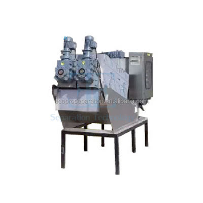 6.8-100m3/H Screw Press Sludge Dewatering Machine SUS304 Screw Press Air Limbah