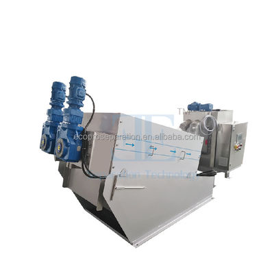 6.8-100m3/H Screw Press Sludge Dewatering Machine SUS304 Screw Press Air Limbah