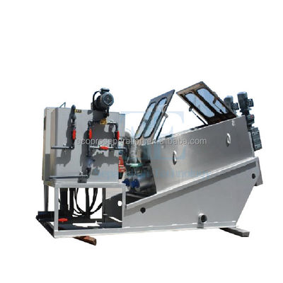 24-40kg/H Dewatering Screw Press Mesin Pengolahan Limbah Multi Disk Screw Press
