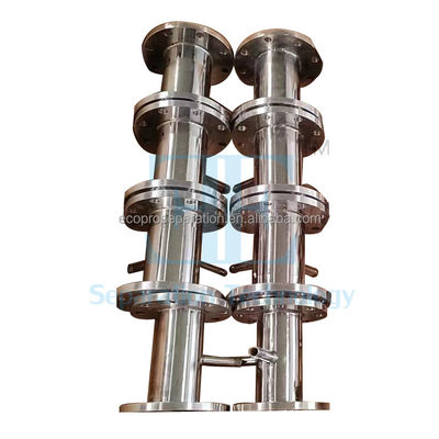 Ukuran Maksimum 6000mm Static Mixer Helical Mixing Of Raw Materials dengan Desain Tubular