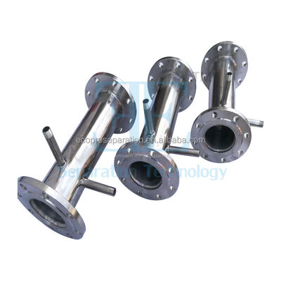 Liquid Static Mixer Pengolahan Air Baja tahan karat untuk pencampuran optimal di industri