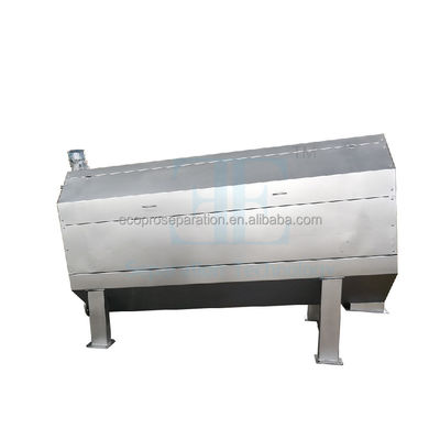 85L/H Internally fed Rotary Drum Screen SUS304 0.75kw Rotating Drum Screen