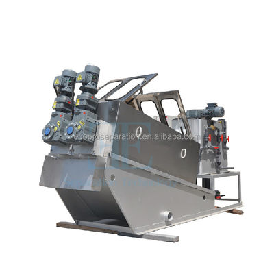 12000L/H Limbah Dewatering Screw Press Pengolahan Air Limbah Limbah Screw Press