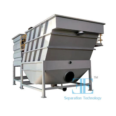 Sistem Pengertian Lamella Industri dengan Kontrol PLC Putih dan 4500-9500kgs Berat Kosong