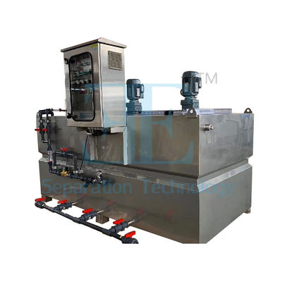 Peralatan persiapan polimer canggih dengan output 2000L/H dan kontrol layar sentuh