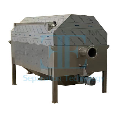 Rotary Drum Screen internal DN350 Outlet Flange dan 85L / jam Produktivitas untuk aplikasi industri