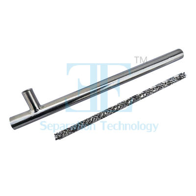 Pencampuran presisi dengan 6 elemen Static Mixer 7.5mm Diameter luar dan sambungan threaded