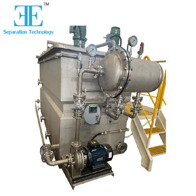 Sistem Flotasi Udara Larut Industri dan Disesuaikan untuk Pengolahan Air Limbah 3kw Daya Pompa