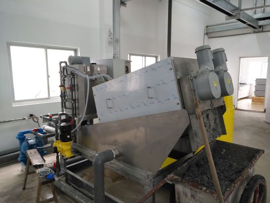 Mesin Pengering Lumpur Screw Press 2.4-30m3/jam SUS304