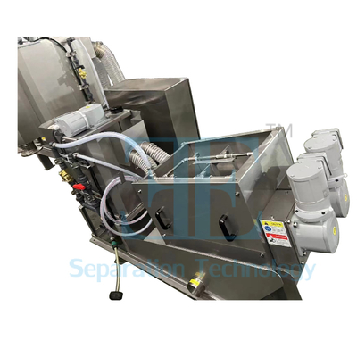 Mesin Pengering Lumpur Screw Press 1kW Kapasitas 0.8-12m3/jam